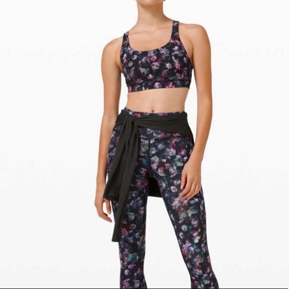 NWT Lululemon Energy Bra Activated Floral Multi 4
